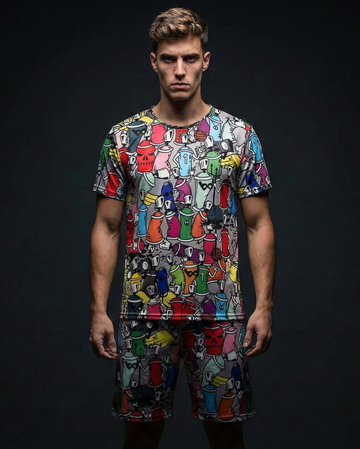 Notorious Cans T-shirt and Shorts Combo