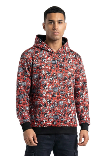 Red Doodle Hoodie
