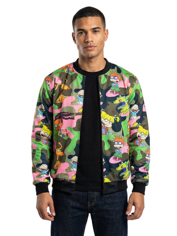 Rugrats Camo Green Bomber Jacket