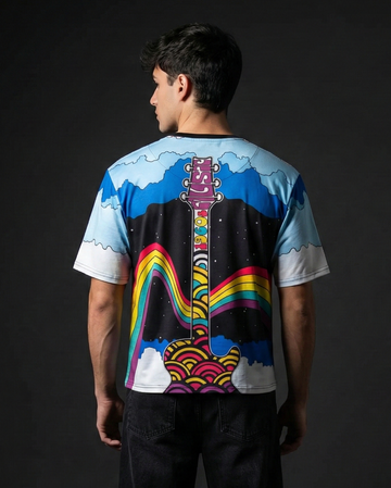 Guitar Lord Vibgyor Oversized Tshirt