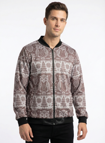 Winter Owl Bomber Jacket