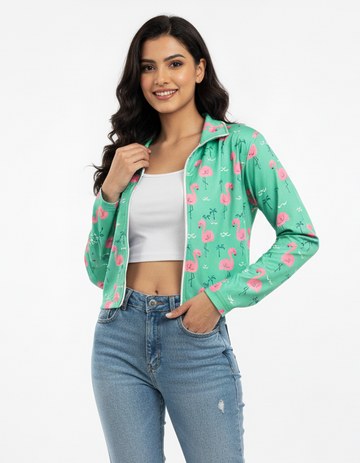 Flamingo Athleisure Crop Jacket
