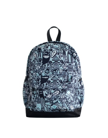 Grey Doodle Canvas Backpack