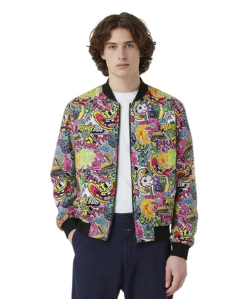 Spongebob Krustry Pattern Bomber Jacket