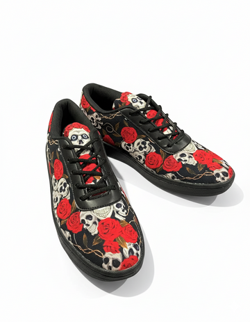 Skull Roses Canvas Sneakers