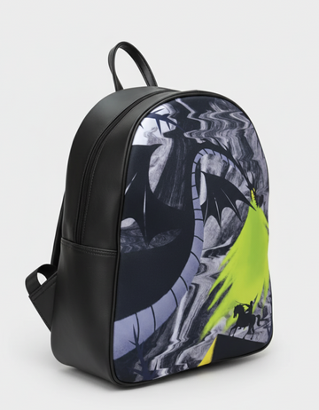 Knight Dragon Faux Leather D Backpack