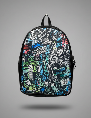 Soul Music Faux Leather D Backpack