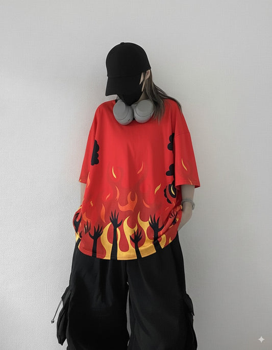 Hell Story Oversized Tshirt