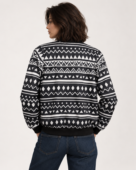 Aztec Bomber Jacket women