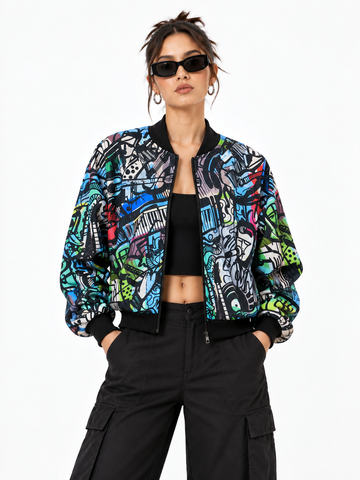 Soul Music Bomber Jacket women