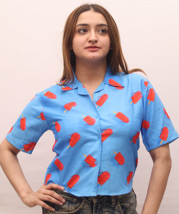 Popsicles Crop Shirt