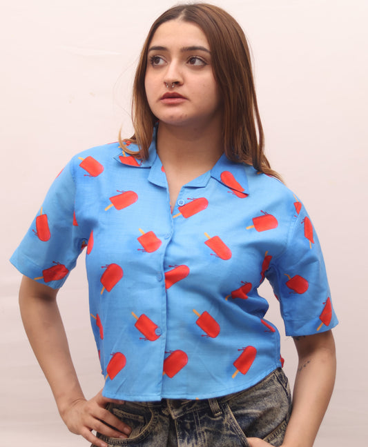 Popsicles Crop Shirt