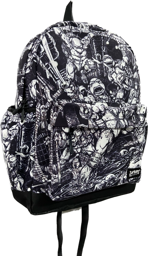 Ninja Turtles Retro Sketch Canvas Backpack
