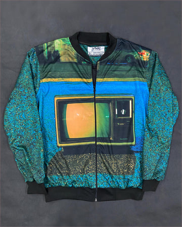 Tv Glitch Bomber Jacket women