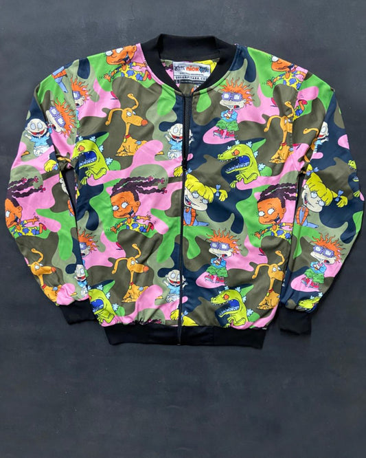 Rugrats Camo Green Bomber Jacket