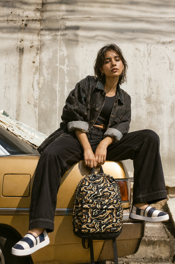 Liquid Gold Canvas Backpack