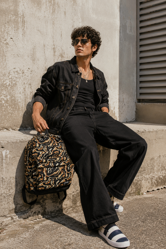 Liquid Gold Canvas Backpack