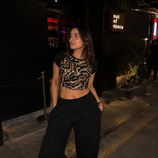 Shades of Gold Crop Top