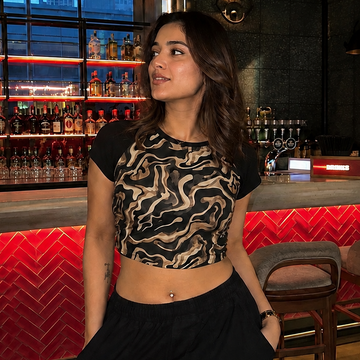 Shades of Gold Crop Top