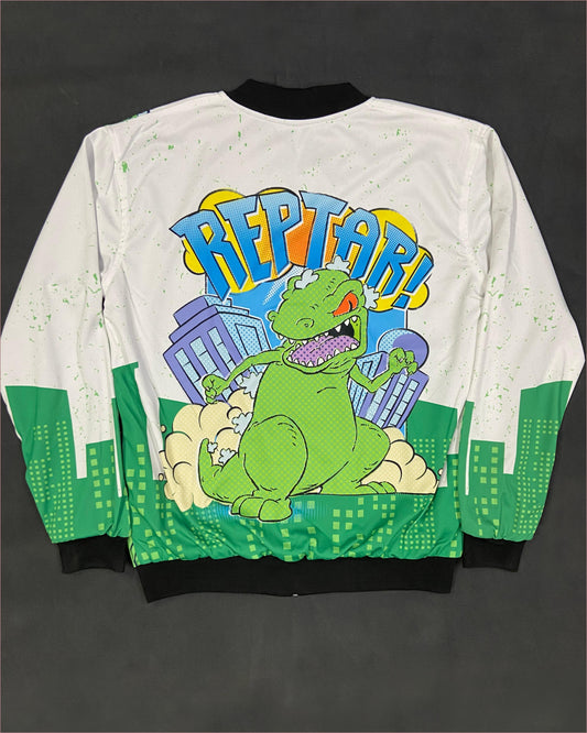 Rugrats Reptar Rawr Bomber Jacket