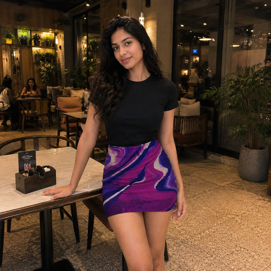 Magento Marble Skirt and T-Shirt Combo