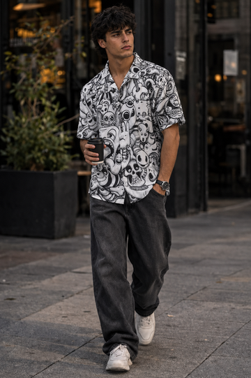 White Doodle Shirt