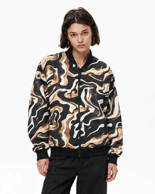 Liquid Gold Bomber Jacket