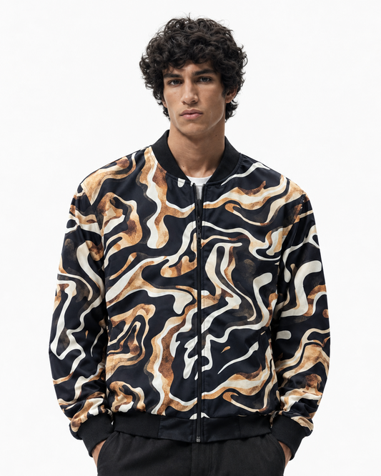 Liquid Gold Bomber Jacket