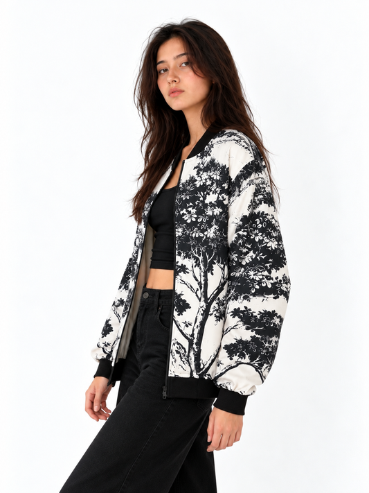 Tree Of Life Bomber Jacket women