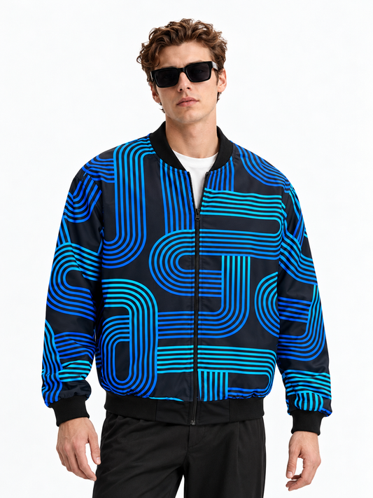Neon Tubes Bomber Jacket