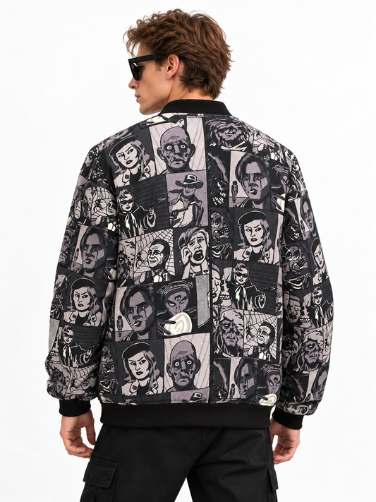 Killer Comics Monochrome Bomber Jacket