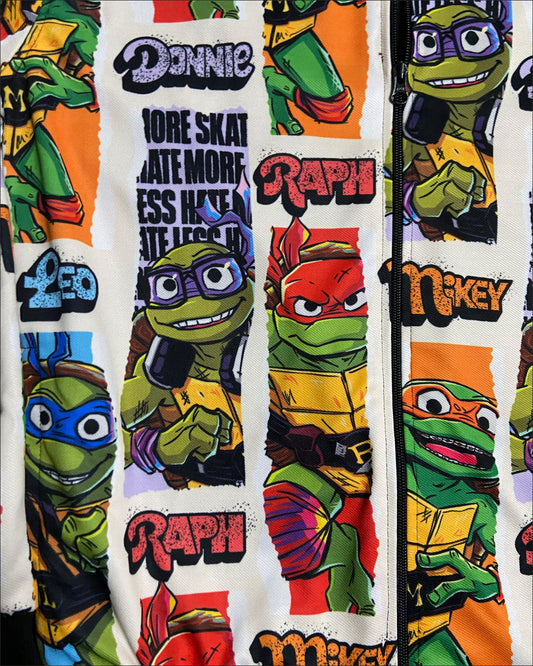 Ninja Turtles Poster Tear Art Bomber Jacket