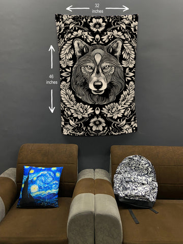 Artsy Wolf Room Flag