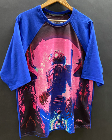 Evil Robo Oversized Raglan T-shirt