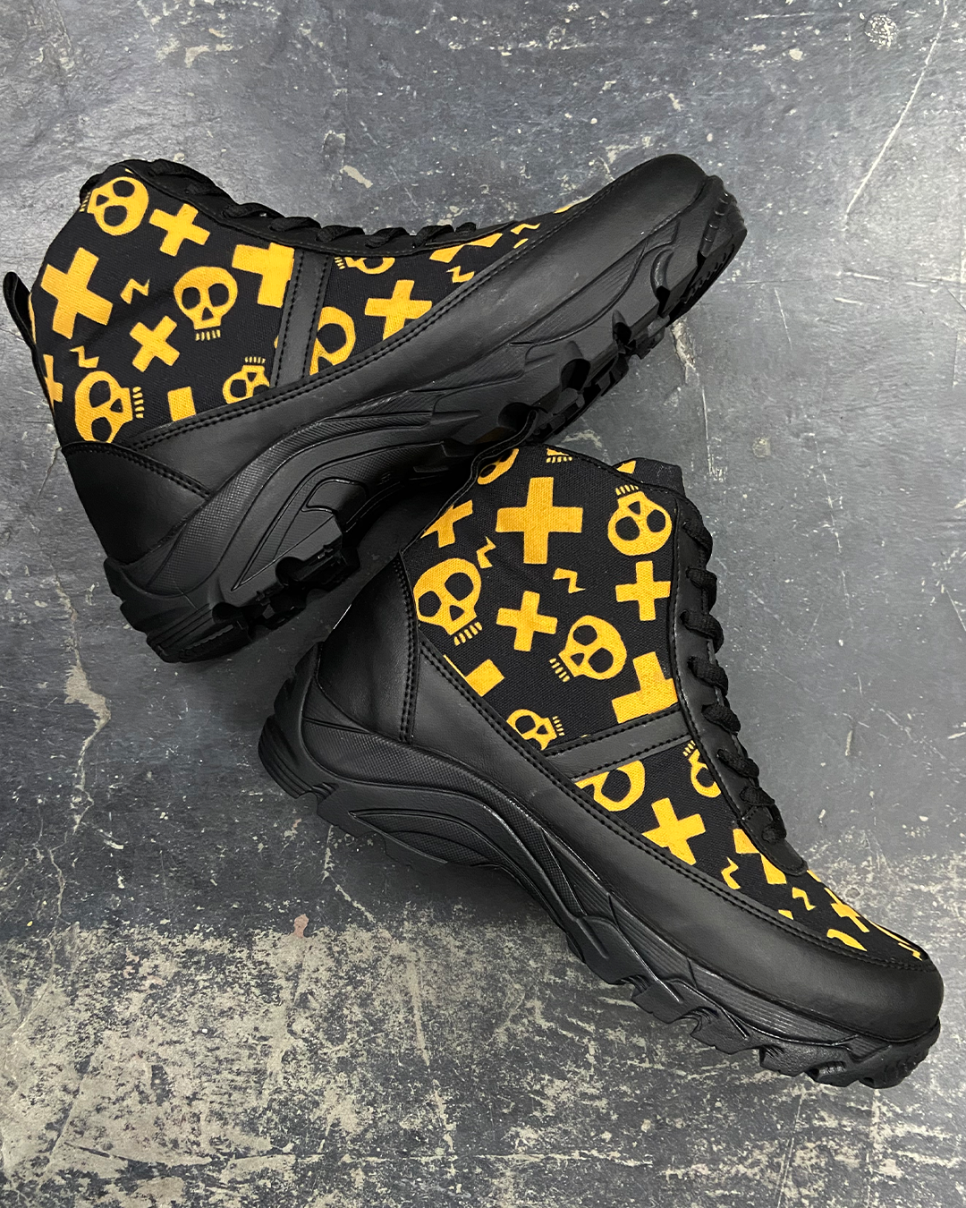 Skully High Top Canvas Sneakers