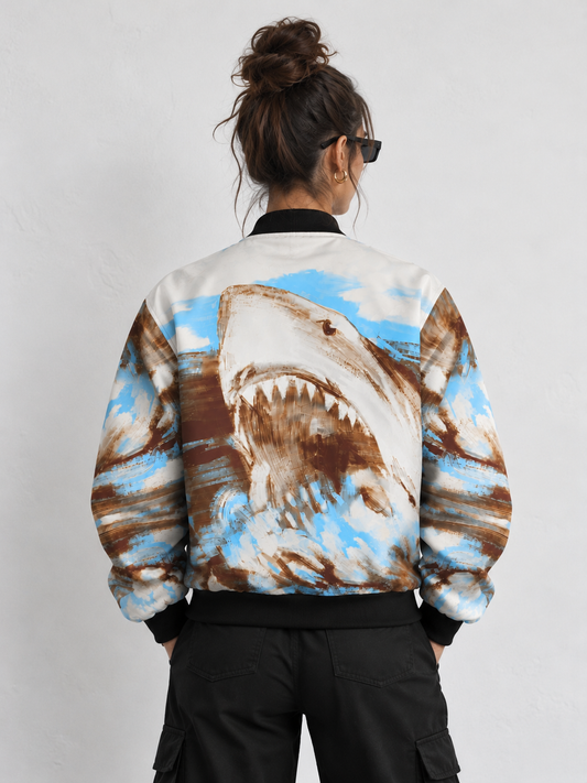 Shark Attack Bomber Jacket women