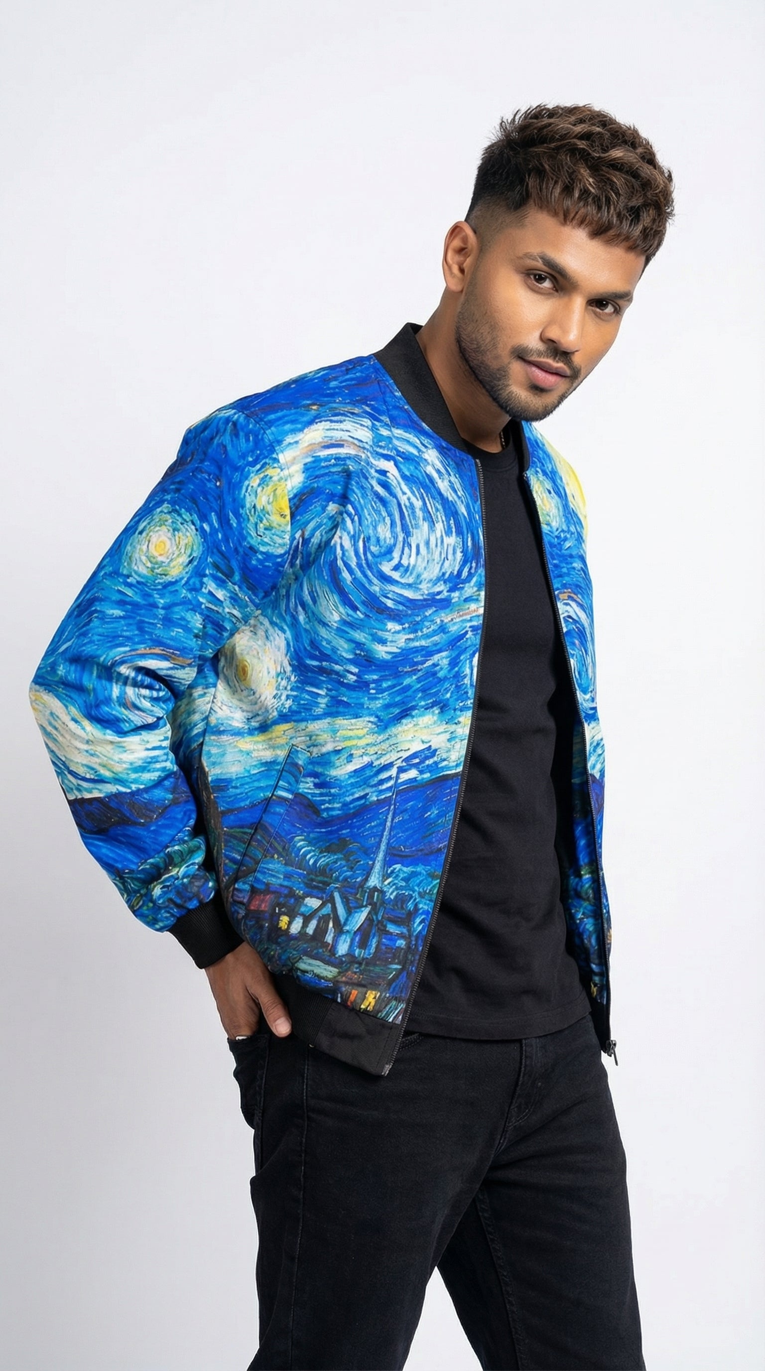 Starry Night Ft. Van Gogh Bomber Jacket