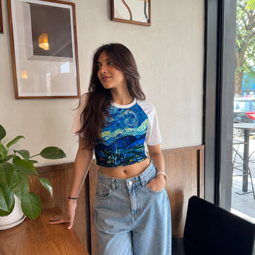 Starry Night Crop top