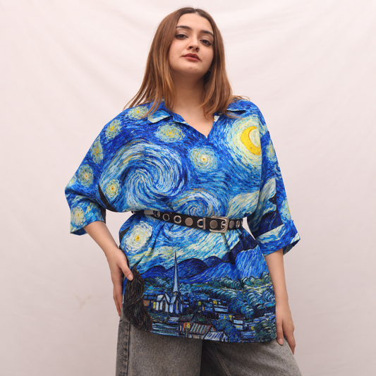 Starry Night Boxy Tunic
