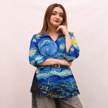 Starry Night Boxy Tunic