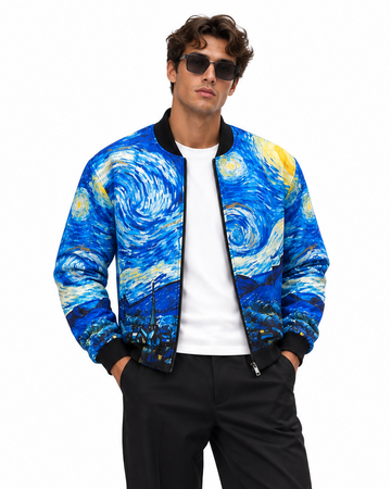 Starry Night Ft. Van Gogh Bomber Jacket