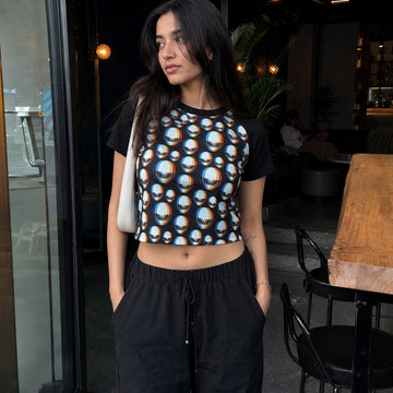 Trippy Alien Crop top