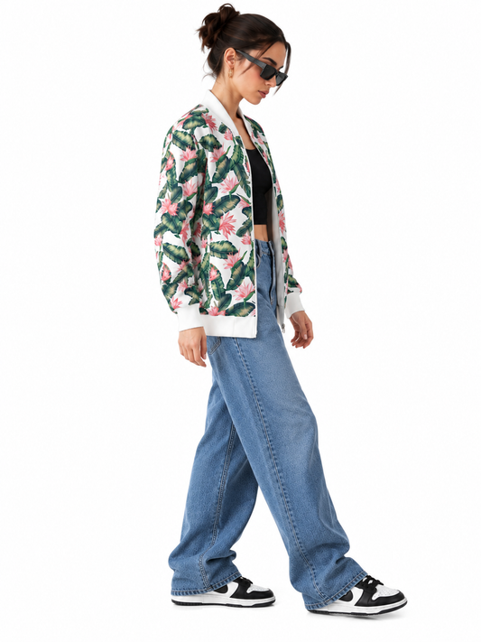 Tropical Bomber Jacket women