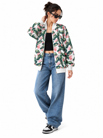 Tropical Bomber Jacket women