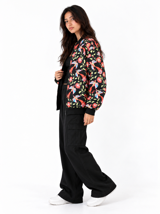 Birds of Paradise Bomber Jacket women