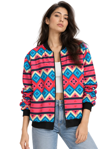 Ethnic Bomber Jacket women