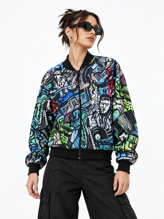 Soul Music Bomber Jacket women