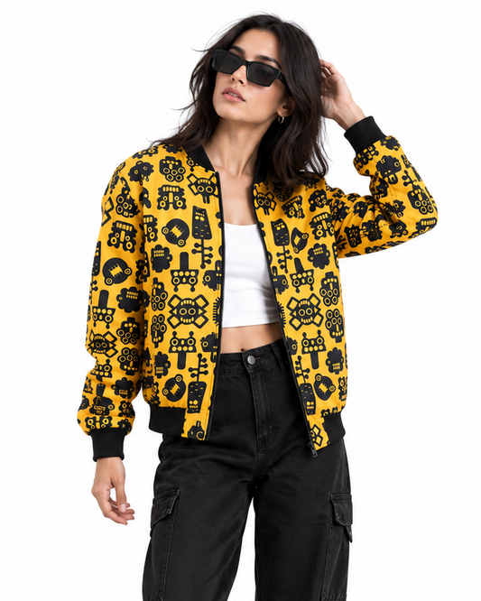 Robotic Bomber Jacket women