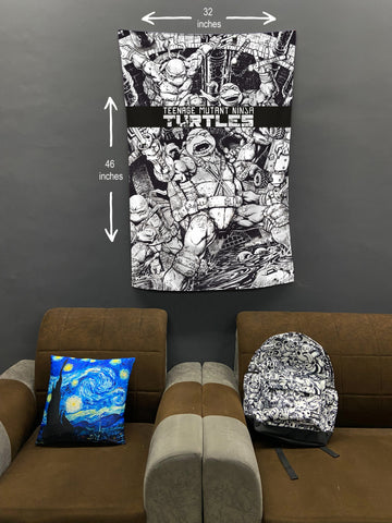 Ninja Turtles Battle Comics Flag