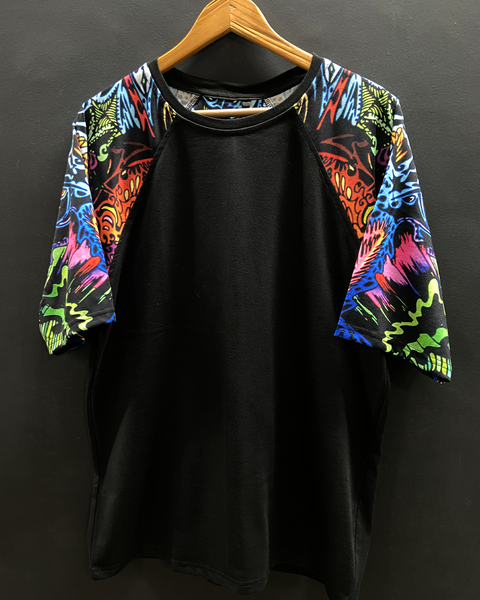 Acid Trip Oversized Raglan T-shirt